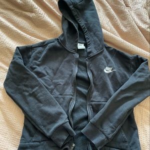 Black Nike zip up jacket